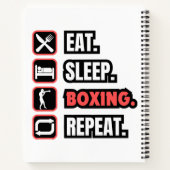 Wiederholung des Sleep Boxing Notizblock (Rückseite)