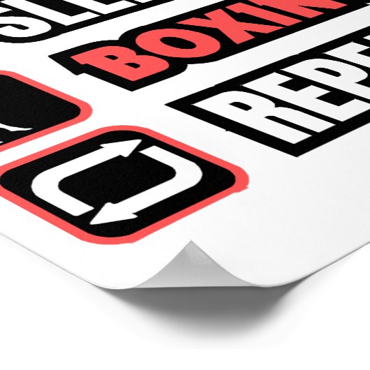 Wiederholung des Sleep Boxing Poster (Ecke)