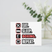 Wiederholung des Sleep Boxing Postkarte (Stehend Vorderseite)