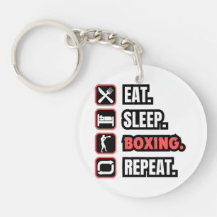 Wiederholung des Sleep Boxing Schlüsselanhänger