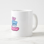 Wiederholung des Sleep-Codes Jumbo-Tasse (Vorderseite Rechts)