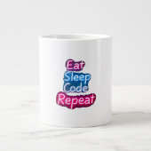 Wiederholung des Sleep-Codes Jumbo-Tasse (Vorderseite)