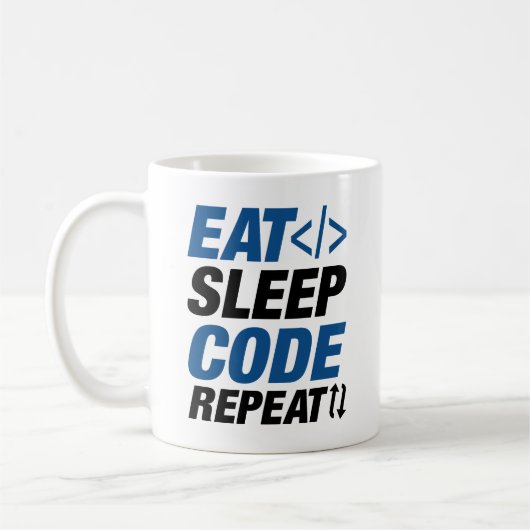 Wiederholung des Sleep-Codes Kaffeetasse (Links)