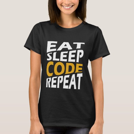 Wiederholung des Sleep-Codes T-Shirt (Vorderseite)