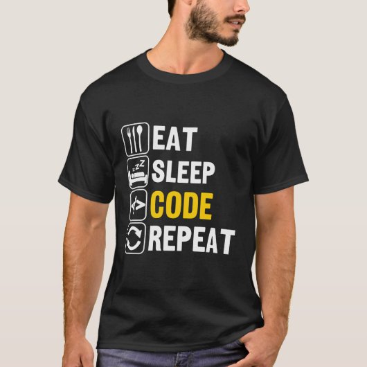 Wiederholung des Sleep-Codes T-Shirt (Vorderseite)