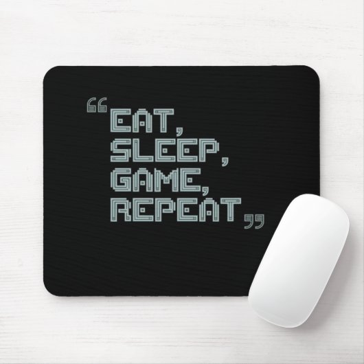 Wiederholung des Sleep Game - Gamer Mouse Pad Mousepad (Mit Mouse)