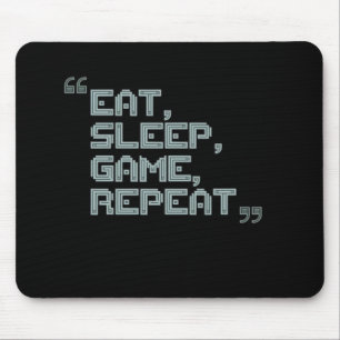 Wiederholung des Sleep Game - Gamer Mouse Pad Mousepad