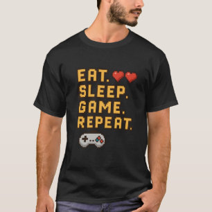 Wiederholung des Sleep Game - Retro Pixel Gaming T T-Shirt