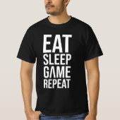 Wiederholung des Sleep Game - White Edition T-Shirt (Vorderseite)