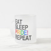 Wiederholung des Sleep Pride Mattglastasse (Vorderseite Links)