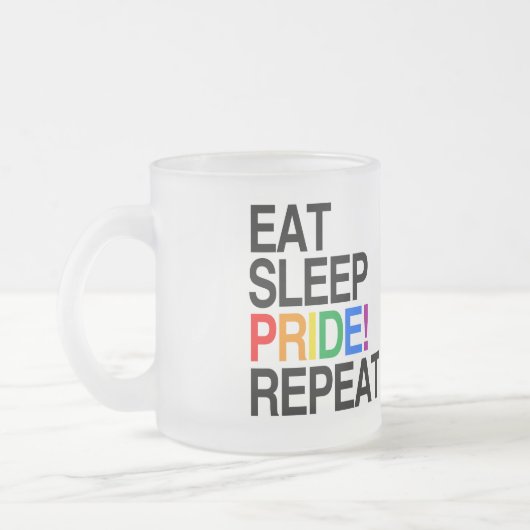 Wiederholung des Sleep Pride Mattglastasse (Links)
