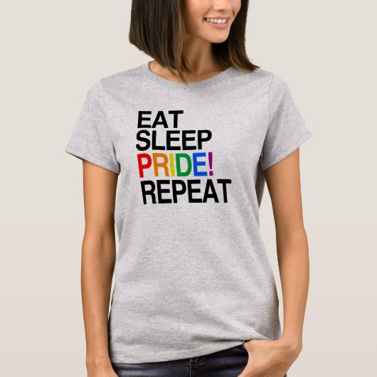 Wiederholung des Sleep Pride T-Shirt (Vorderseite)