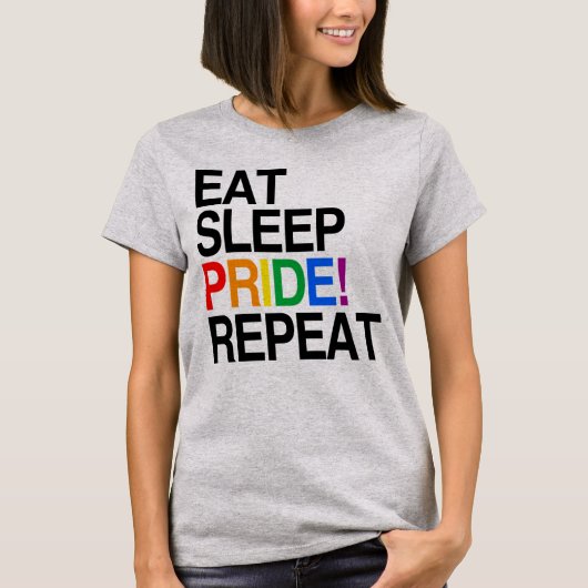 Wiederholung des Sleep Pride T-Shirt (Vorderseite)