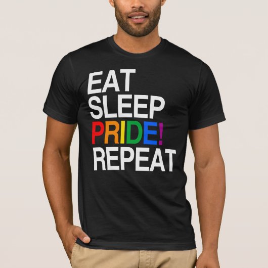 Wiederholung des Sleep Pride T-Shirt (Vorderseite)