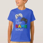 Wiederholung des Sleep-Spiels | Gamer T-Shirt (Vorderseite)