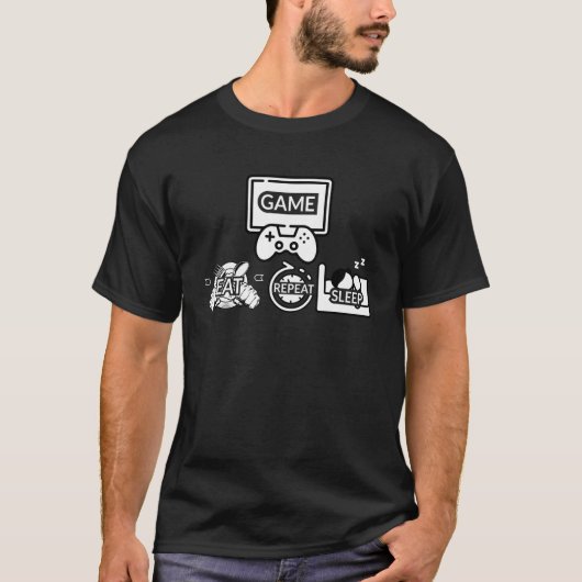Wiederholung des Sleep-Spiels T-Shirt (Vorderseite)
