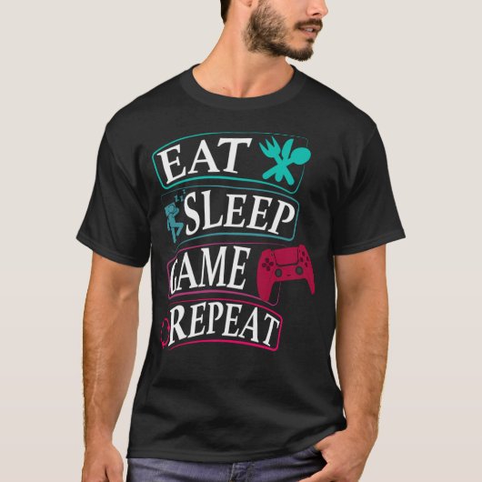 Wiederholung des Sleep-Spiels T-Shirt (Vorderseite)
