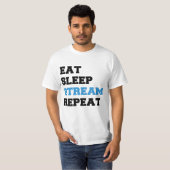 Wiederholung des Sleep-Streams essen T-Shirt (Vorne ganz)