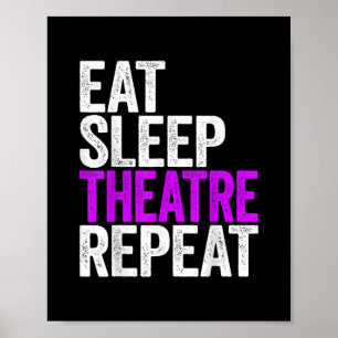 Wiederholung des Sleep Theaters essen Poster