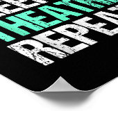 Wiederholung des Sleep Theaters essen Poster (Ecke)
