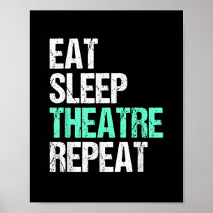 Wiederholung des Sleep Theaters essen Poster