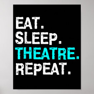 Wiederholung des Sleep Theaters essen Poster