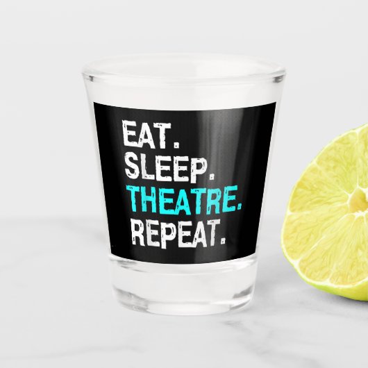 Wiederholung des Sleep Theaters essen Schnapsglas (Vorderseite)