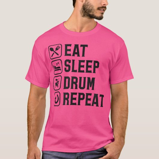 Wiederholung des Sleep-Trommeles T-Shirt (Vorderseite)