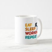 Wiederholung des Sleep Workout Kaffeetasse (VorderseiteRechts)