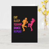 Wiederholung des Square Dance Karte (Gelbe Blume)