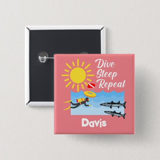 Wiederholung des Tauchgangs - Schaltfläche Platz Button (Vorne & Hinten)