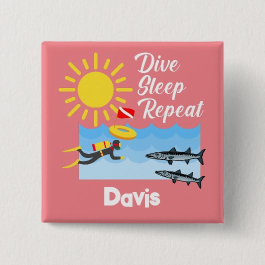 Wiederholung des Tauchgangs - Schaltfläche Platz Button (Vorderseite)