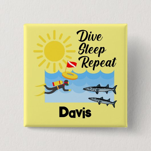 Wiederholung des Tauchgangs - Schaltfläche Platz Button (Vorderseite)