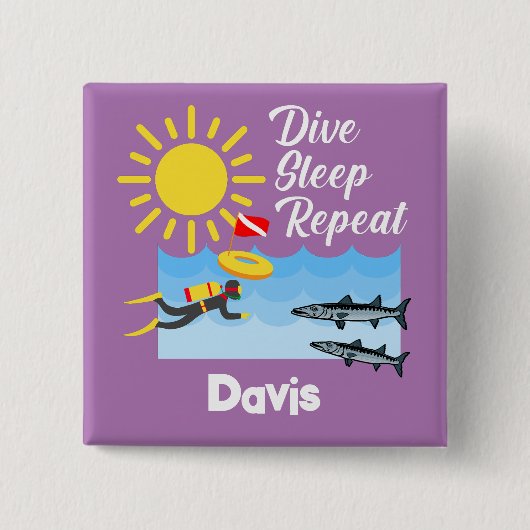 Wiederholung des Tauchgangs - Schaltfläche Platz Button (Vorderseite)