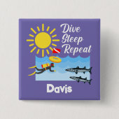 Wiederholung des Tauchgangs - Schaltfläche Platz Button (Vorderseite)