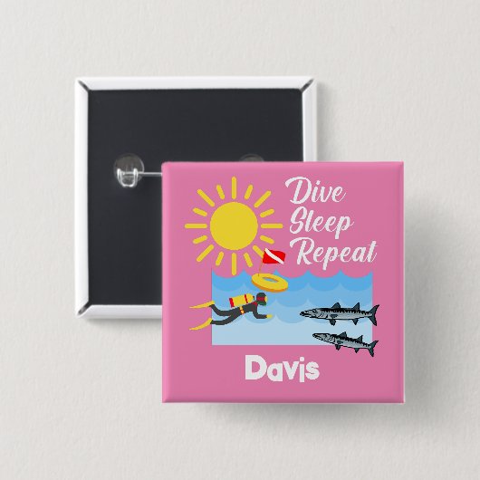 Wiederholung des Tauchgangs - Schaltfläche Platz Button (Vorne & Hinten)