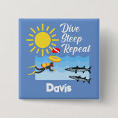 Wiederholung des Tauchgangs - Schaltfläche Platz Button (Vorderseite)