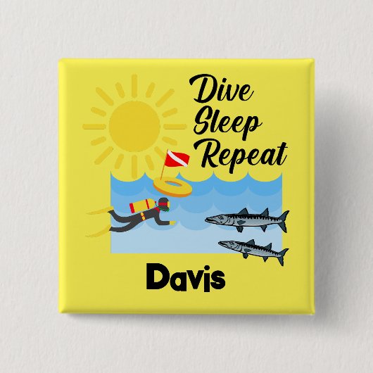 Wiederholung des Tauchgangs - Schaltfläche Platz Button (Vorderseite)