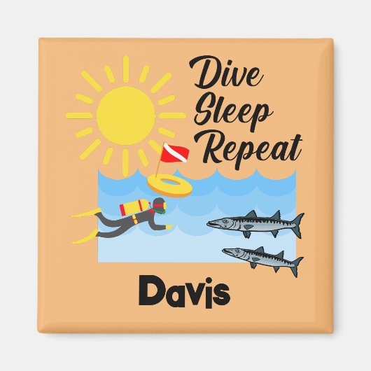 Wiederholung des Tauchgangs - Square Magnet (Vorne)