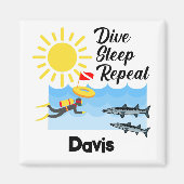 Wiederholung des Tauchgangs - Square Magnet (Vorne)