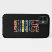 Wiederholung des Theaterlebens Case-Mate iPhone Hülle (Rückseite (Horizontal))