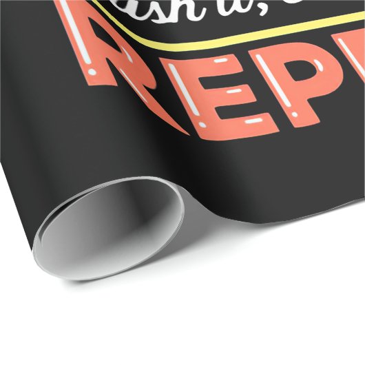 Wiederholung des Theaterlebens Geschenkpapier (Rolleneckpunkt)