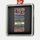 Wiederholung des Theaterlebens Ornament Aus Metall (Links)