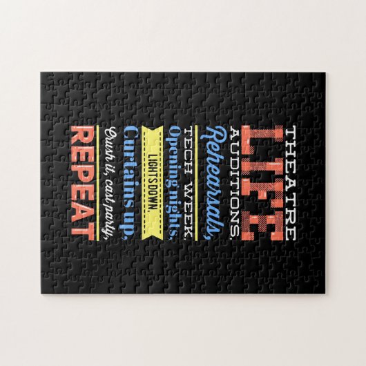 Wiederholung des Theaterlebens Puzzle (Horizontal)