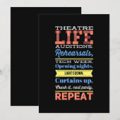 Wiederholung des Theaterlebens Save The Date (Vorne/Hinten)