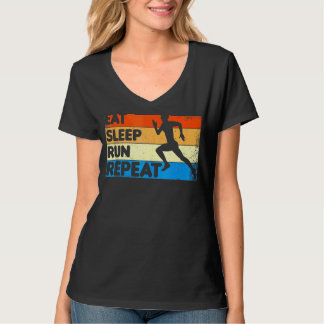 Wiederholung des Vintagen Wiederholungslaufs des l T-Shirt