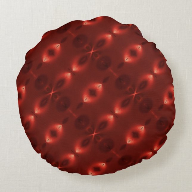 Wiederholung des weichen Gefälles Oval "unendlich  Rundes Kissen (Rückseite)