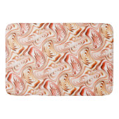 Wiederholung, die eine rötliche Blume oder einen S Badematte (Vorderseite)