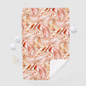 Wiederholung, die eine rötliche Blume oder einen S Golfhandtuch (Insitu)