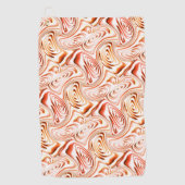 Wiederholung, die eine rötliche Blume oder einen S Golfhandtuch (Vorderseite)